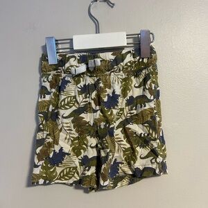 Joe fresh 2t green tropical Dino shorts